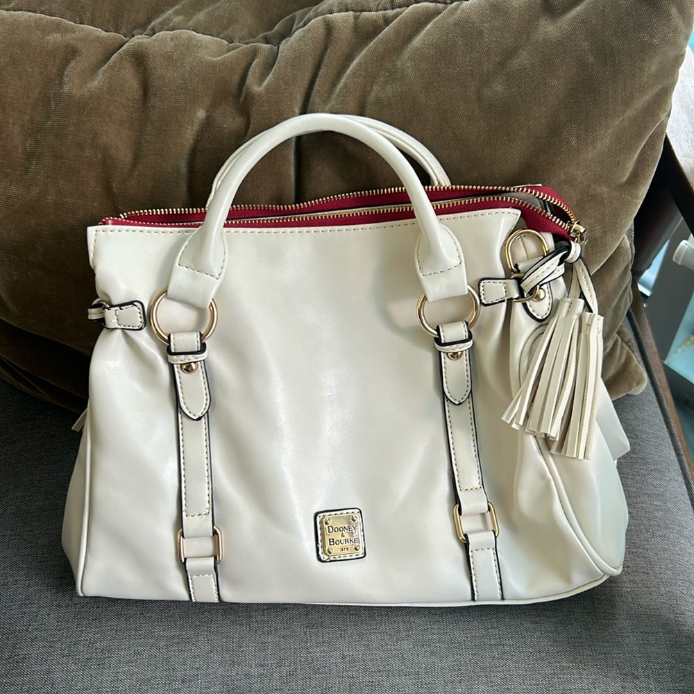 Dooney & Bourke White Leather Satchel